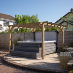Ruby Ready Flat Roof Sawn Pergola