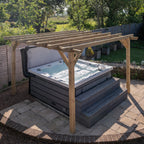 Ruby Ready Flat Roof Sawn Pergola