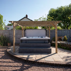 Ruby Ready Flat Roof Sawn Pergola