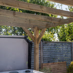Ruby Ready Flat Roof Sawn Pergola
