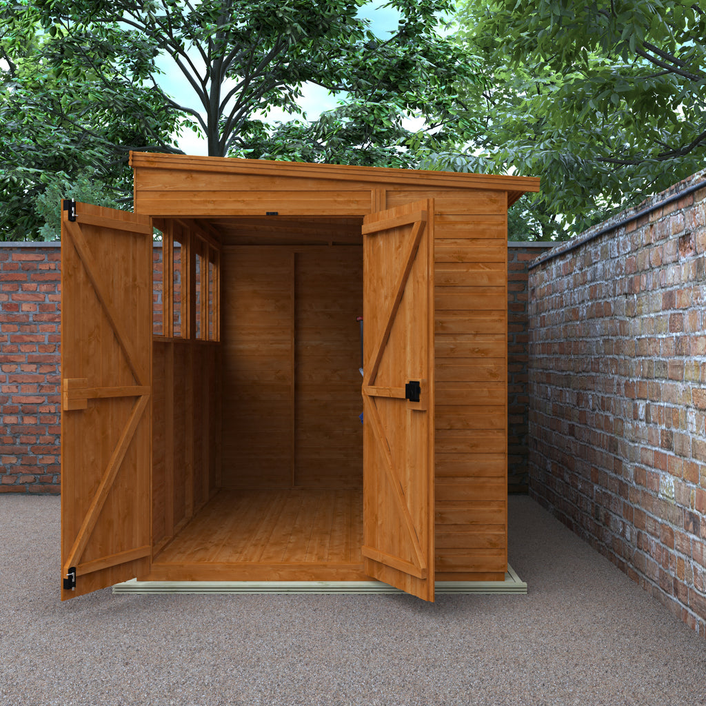 Flex Pent Double Door Shed