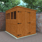 Flex Pent Double Door Shed