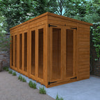 Flex Pent Shiplap Full Pane Summerhouse