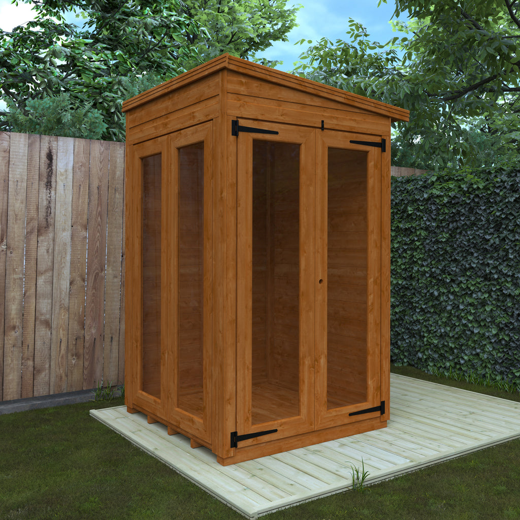 Flex Pent Shiplap Full Pane Summerhouse