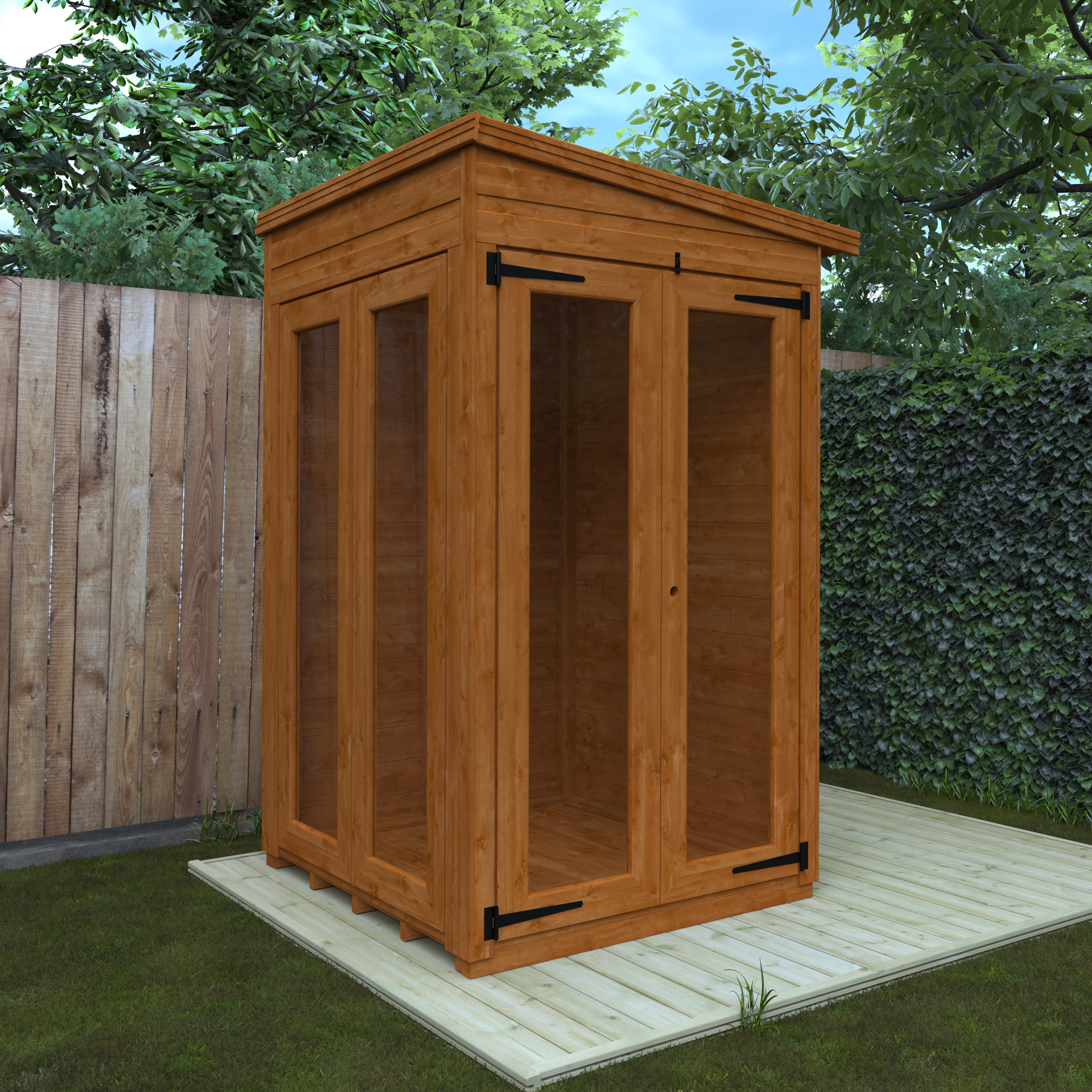 Flex Pent Shiplap Full Pane Summerhouse