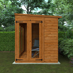 Flex Pent Shiplap Full Pane Summerhouse