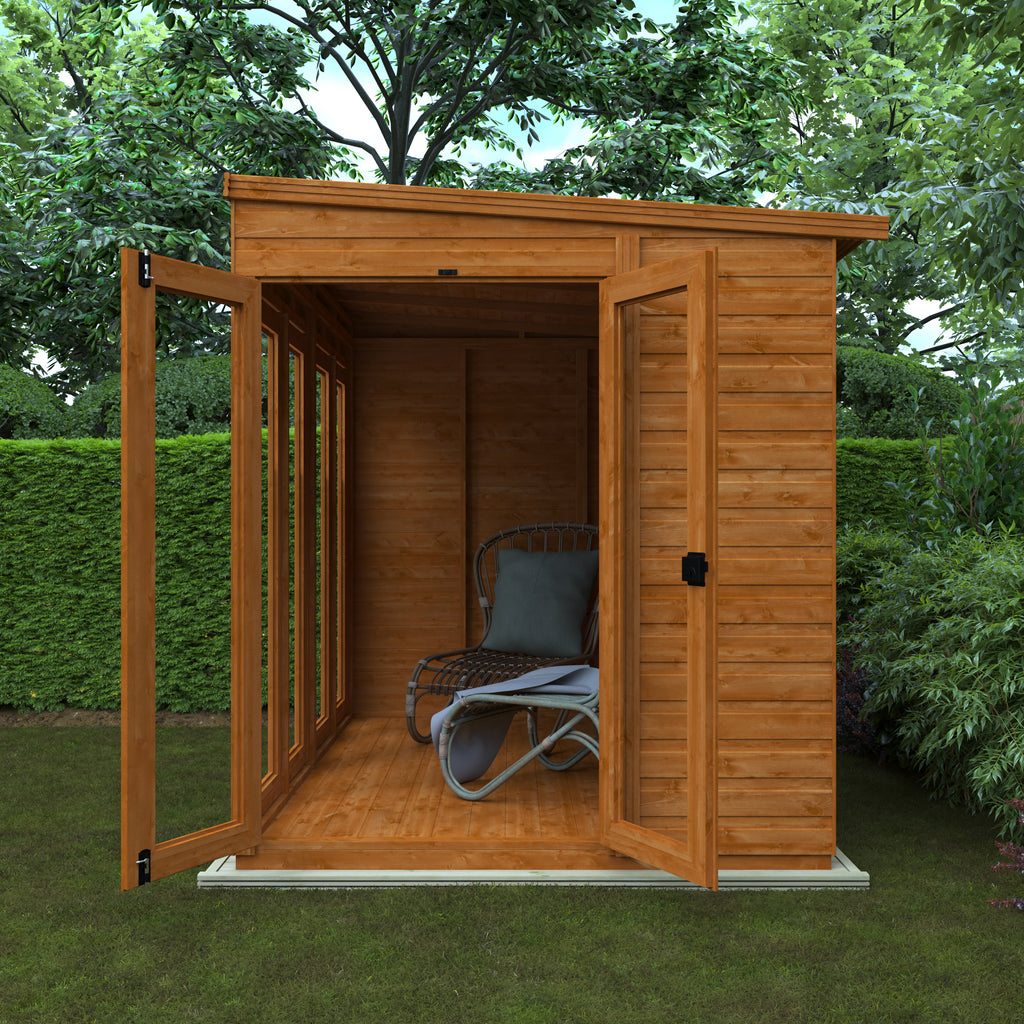 Flex Pent Shiplap Full Pane Summerhouse