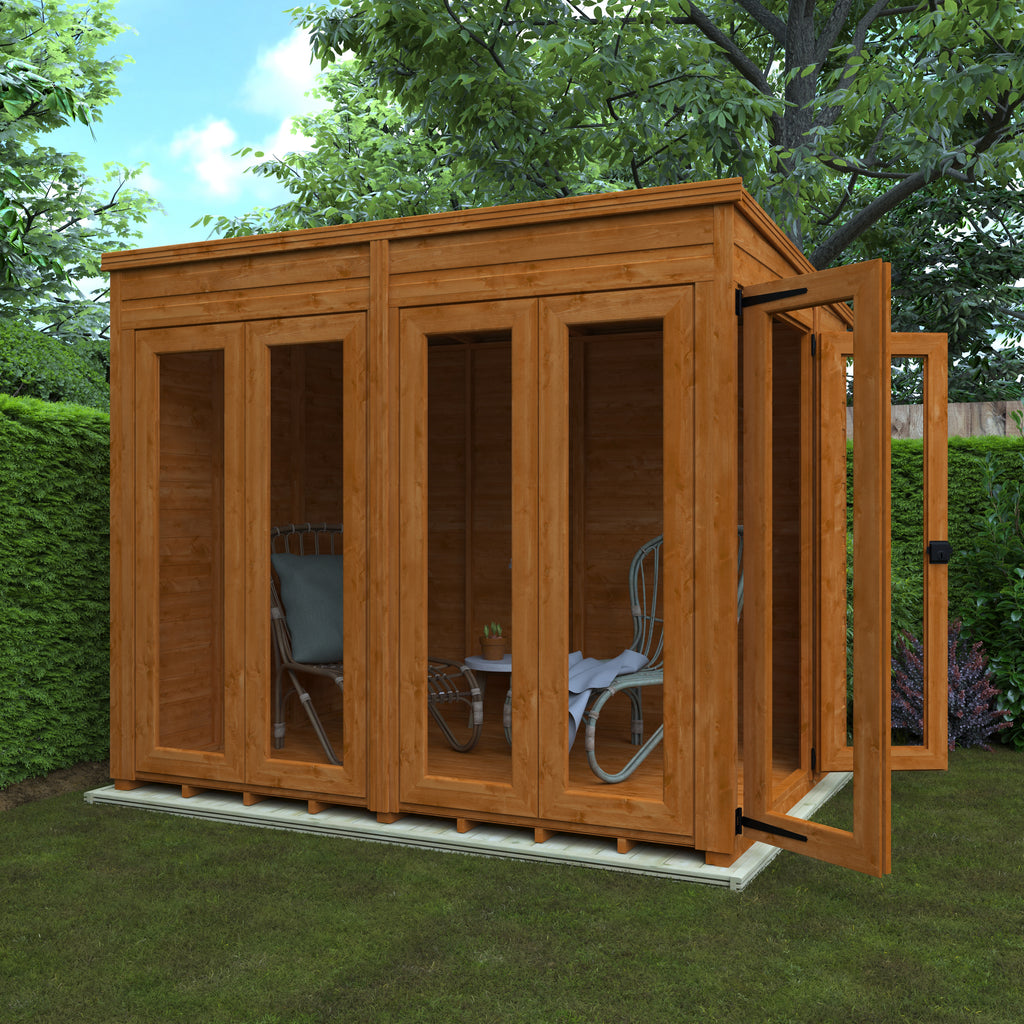 Flex Pent Shiplap Full Pane Summerhouse