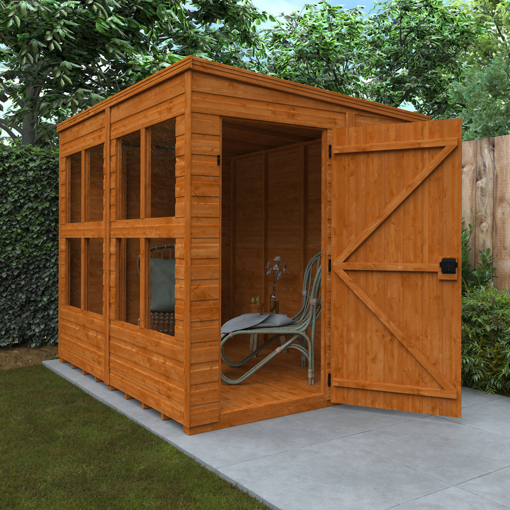 Flex Pent Sunroom - Modern & Modular Garden Room – Greener Sheds