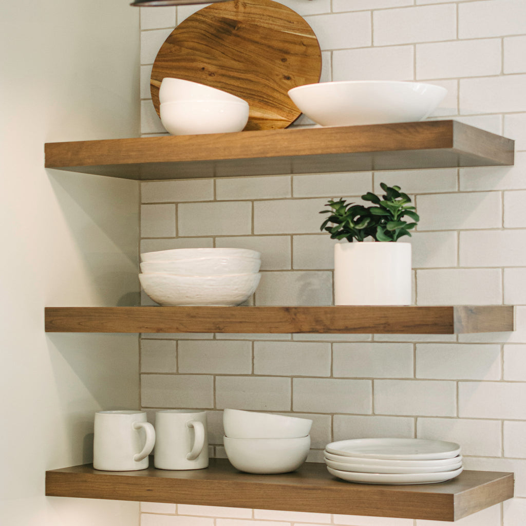 Bespoke Solid Wooden Floating Shelf (150mm Depth x 18mm Thickness)
