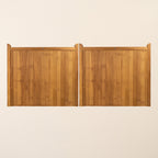 Highampton Iroko Mortise & Tenon Driveway Gate Pair