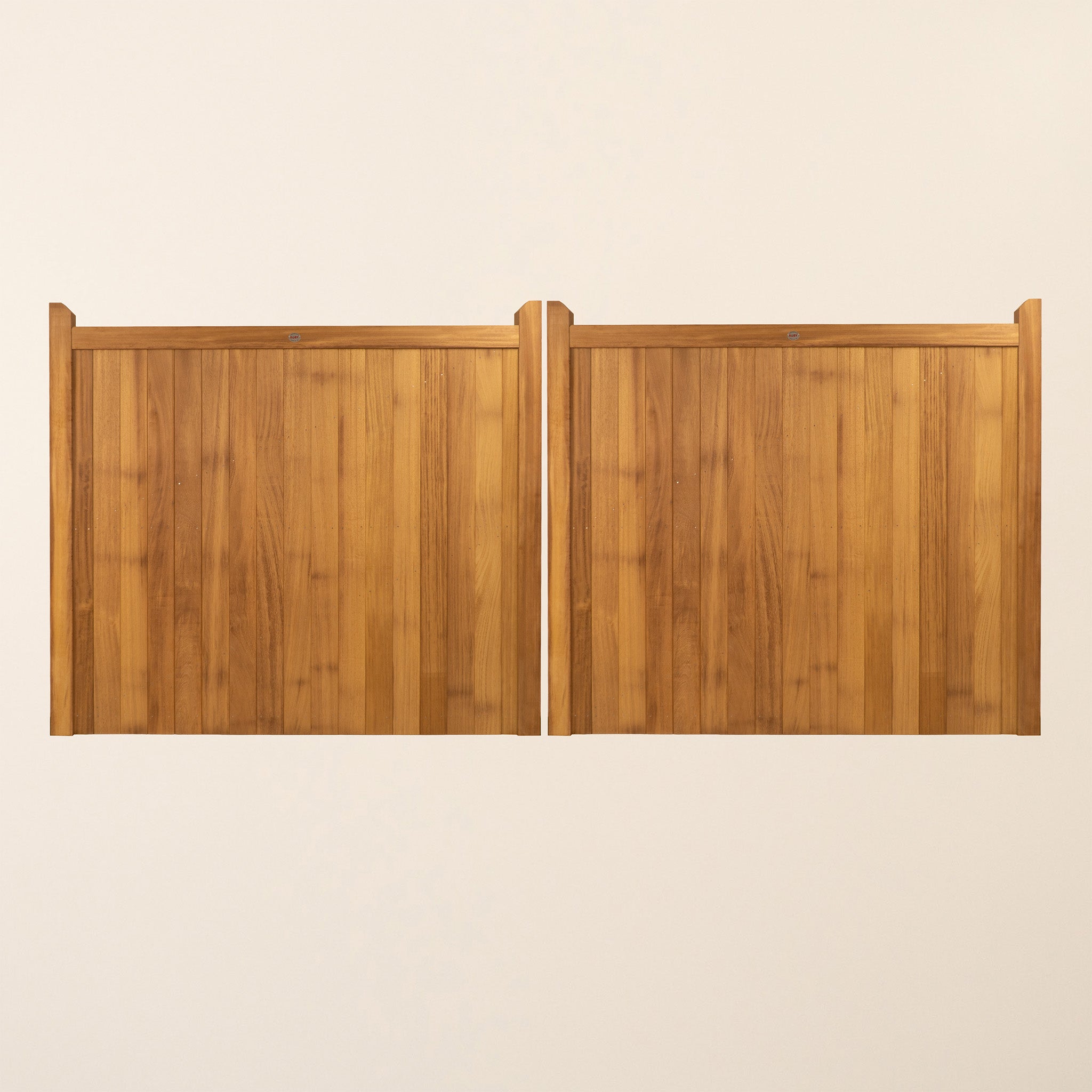 Highampton Iroko Mortise & Tenon Driveway Gate Pair