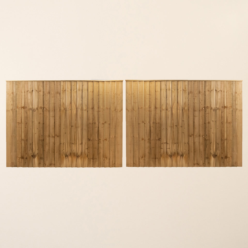 Shebbear Pressure Treated Timber Featheredge Driveway Gate Pair