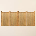 Highampton Scandinavian Redwood Bifold 4-Leaf Driveway Gate