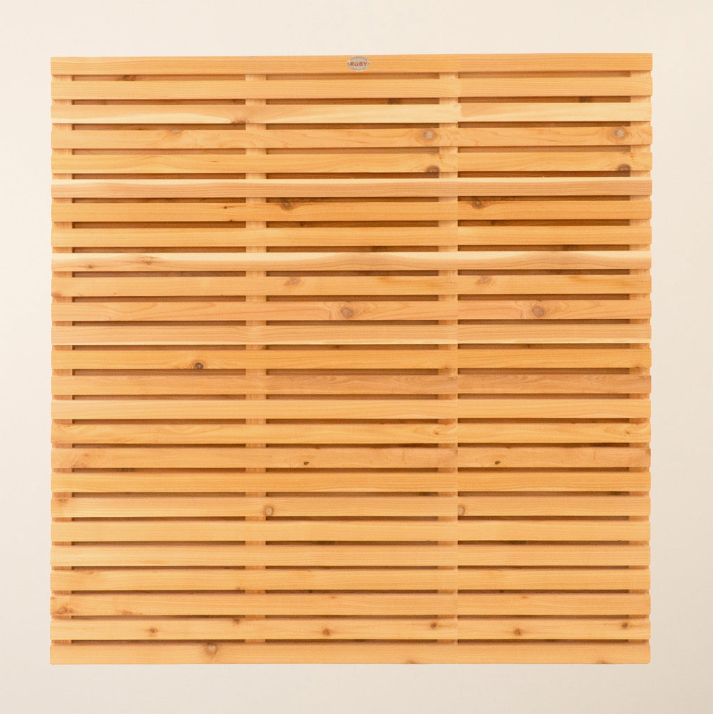 Double Sided Planed Cedar/Larch Slatted Panel (Horizontal)
