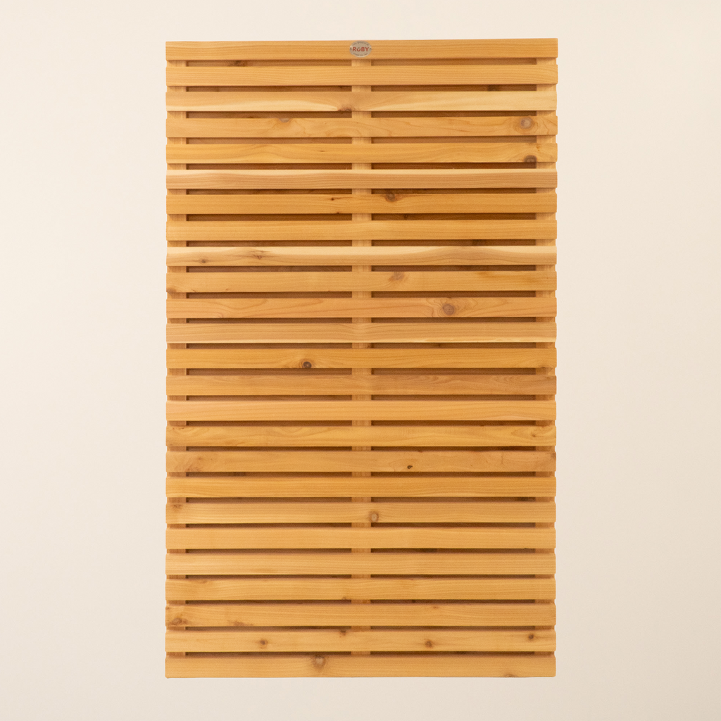 Double Sided Planed Cedar/Larch Slatted Panel (Horizontal)