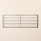 IAE Galvanised Steel 5-Rail Half-Meshed Gate