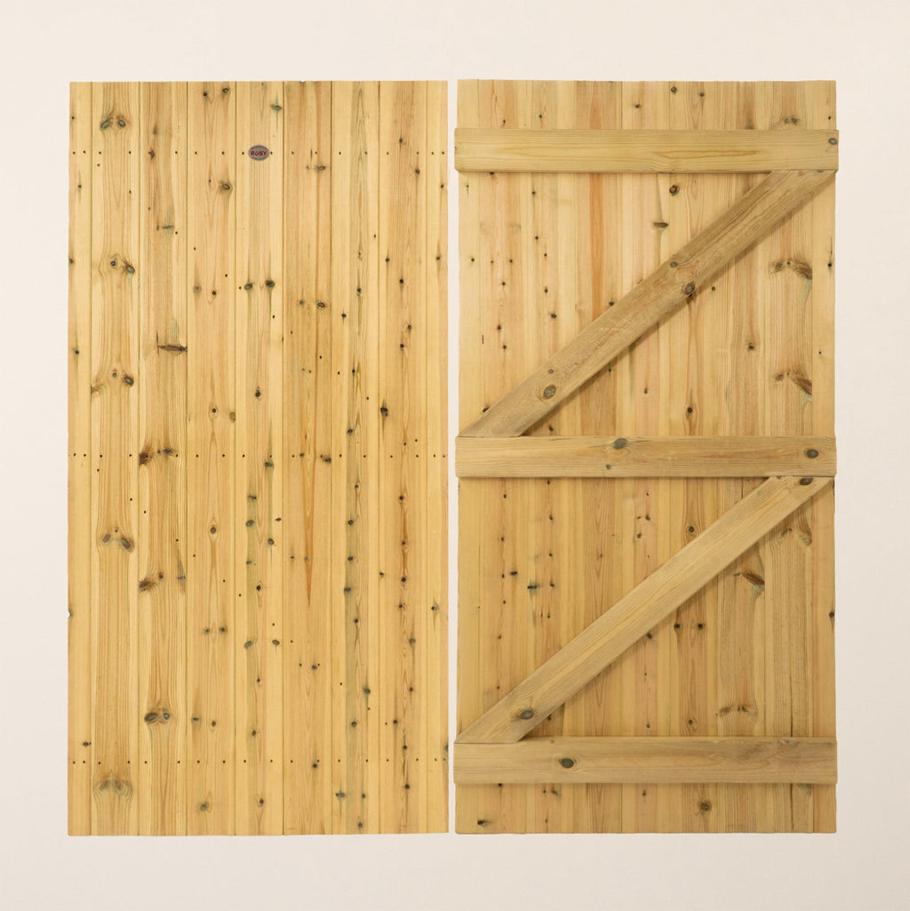 Wellington Scandinavian Redwood Tongue & Groove Side gate (2.1m High)