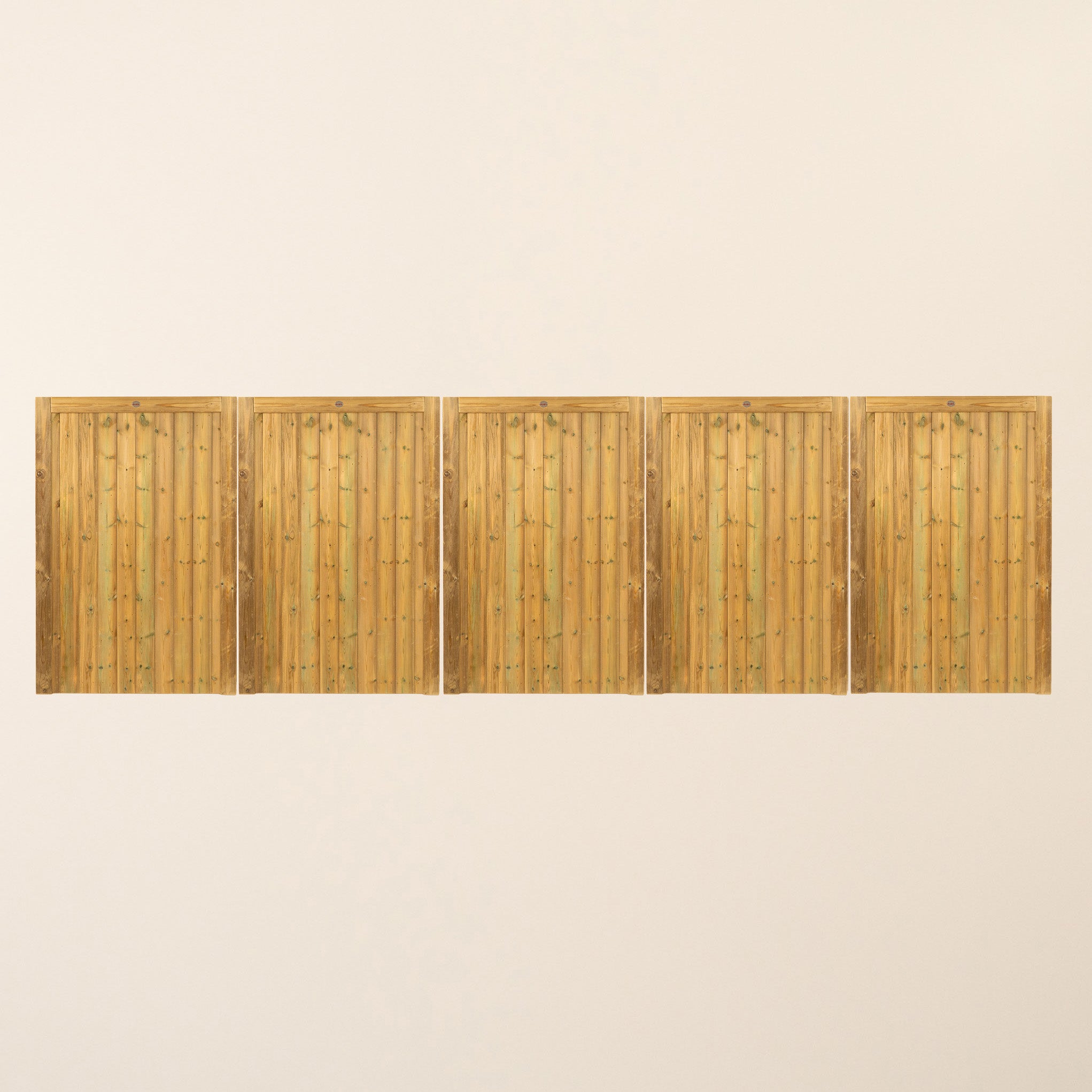 Croyde Scandinavian Redwood Bifold 5-Leaf Driveway Gate