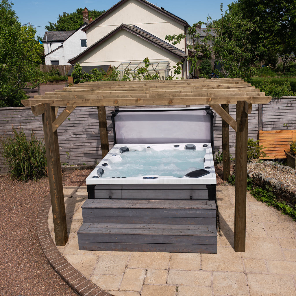 Wooden Pergola - Flat & Open Roof