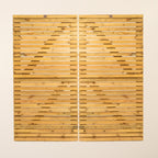 Scandinavian Redwood Slatted Driveway Gates
