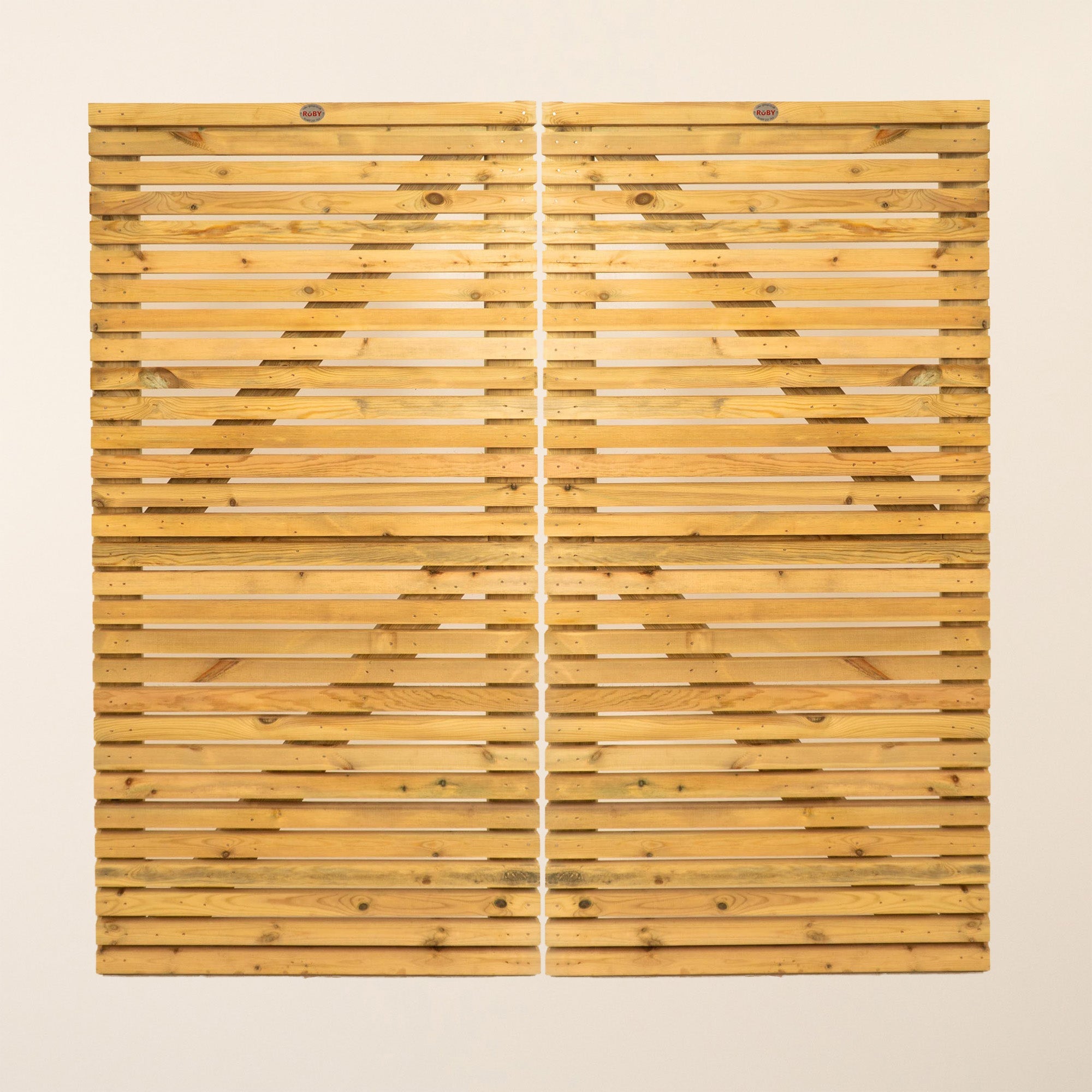 Scandinavian Redwood Slatted Driveway Gates
