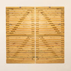 Scandinavian Redwood Slatted Sliding Driveway Gate