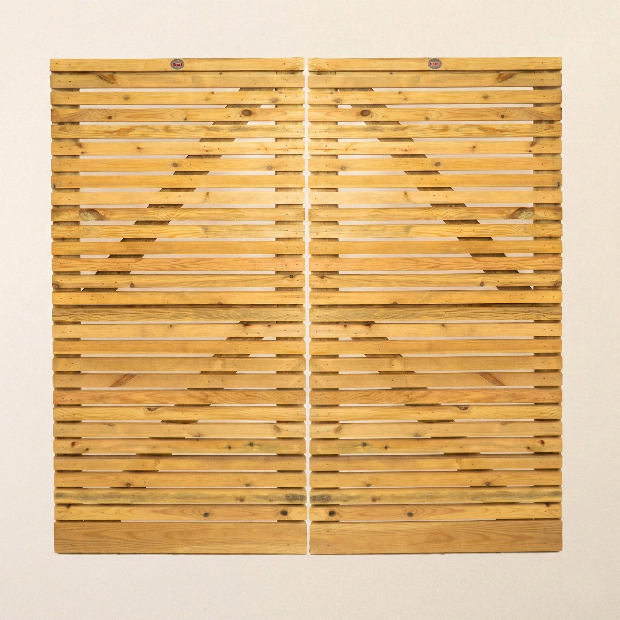 Scandinavian Redwood Slatted Sliding Driveway Gate