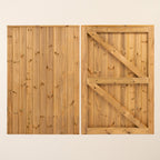 Clovelly Scandinavian Redwood Mortise & Tenon Side Gate