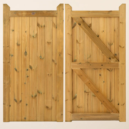 Highampton Scandinavian Redwood Mortise & Tenon Side Gate (Single)