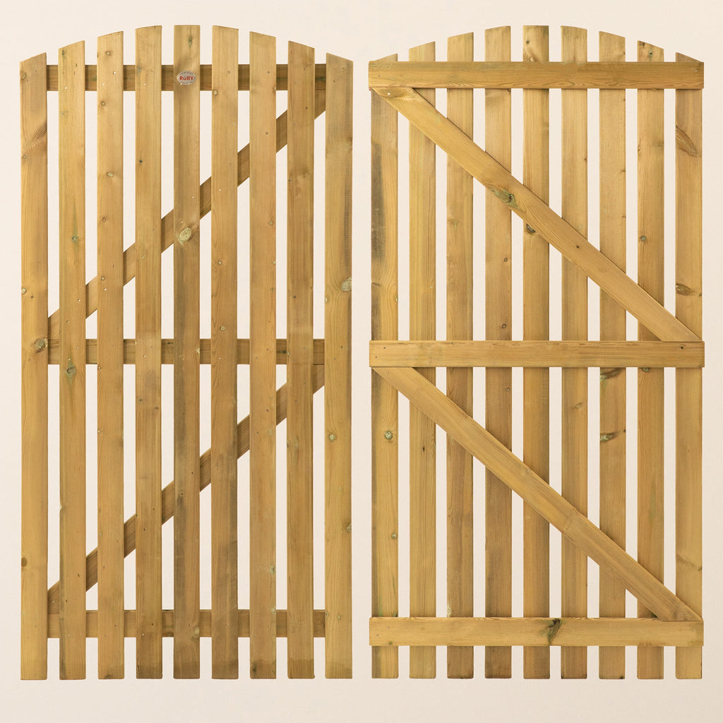 Premium Picket Curved Top 6ft x 3ft Gate