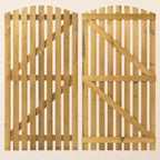 Premium Picket Curved Top 6ft x 3ft Gate