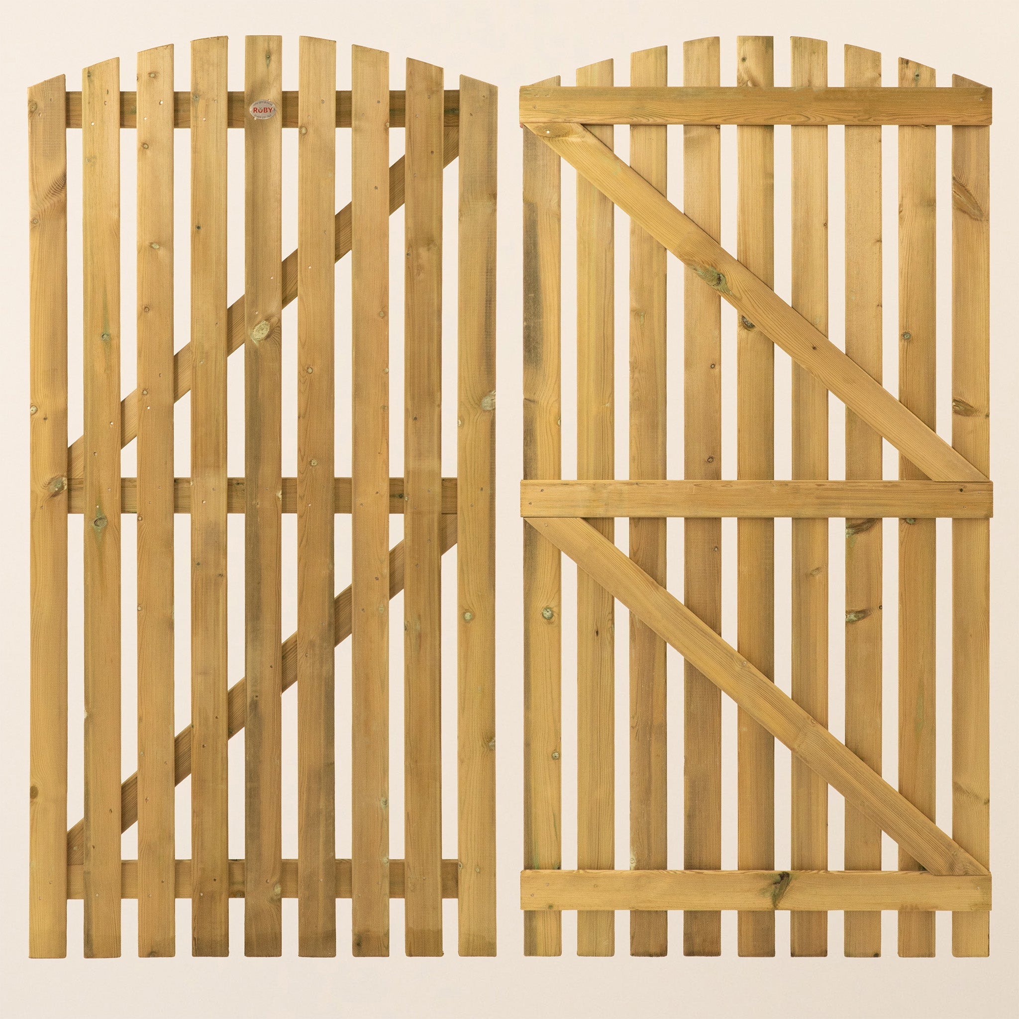 Premium Picket Curved Top 6ft x 3ft Gate