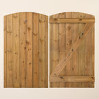 Instow Scandinavian Redwood Curved Top Tongue & Groove Side Gate (0.9m High)