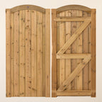 Scandinavian Redwood Arch Top Gate (1.5m High)