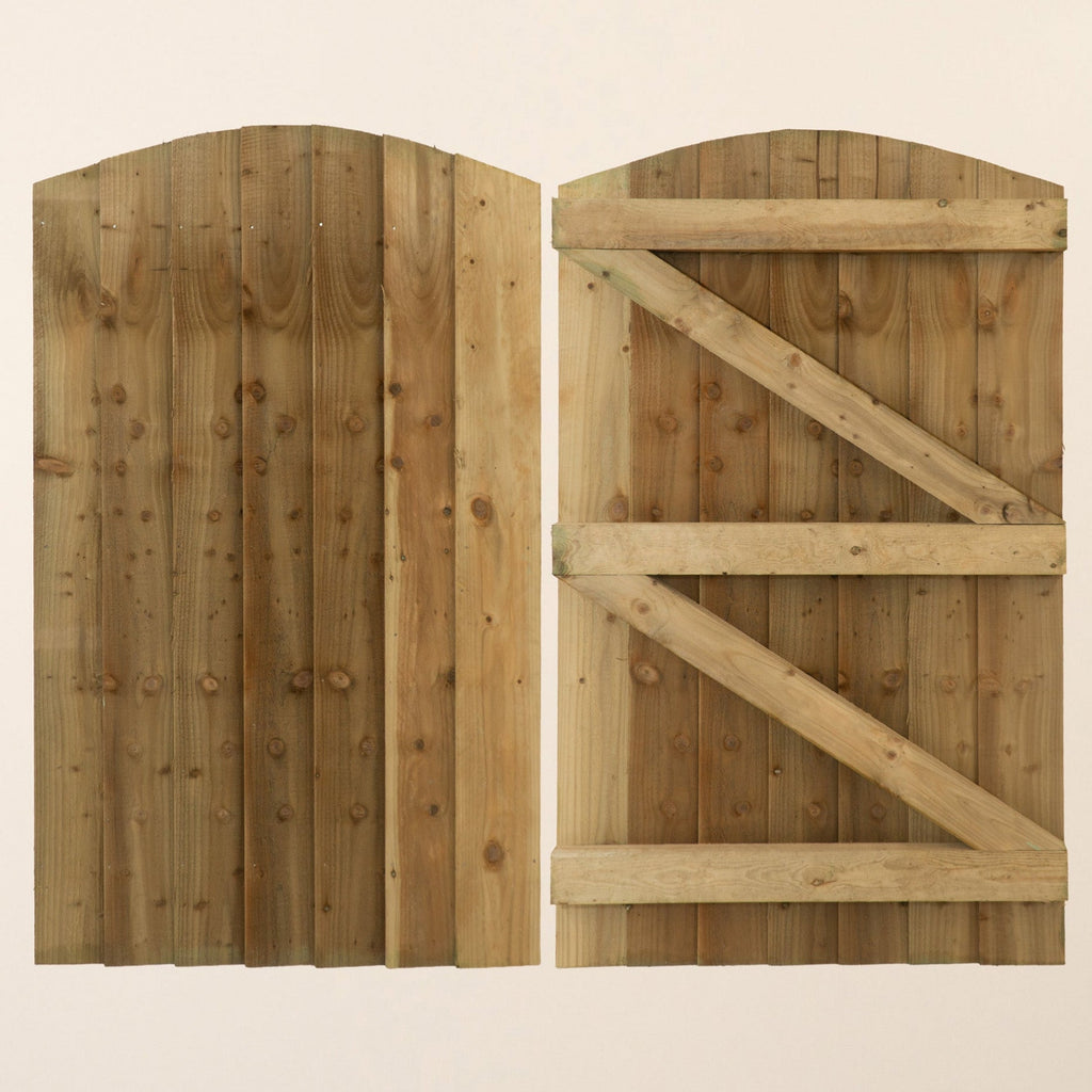 Topsham Curved Featheredge Side Gate (1.5m High)