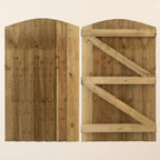 Topsham Curved Featheredge Side Gate (1.5m High)
