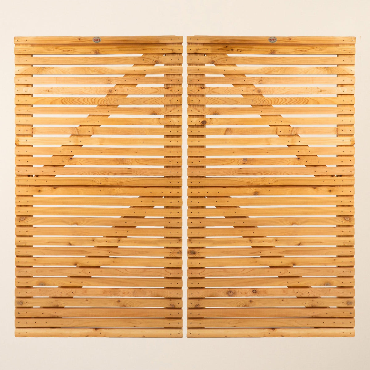 Cedar Slatted Gates Pair