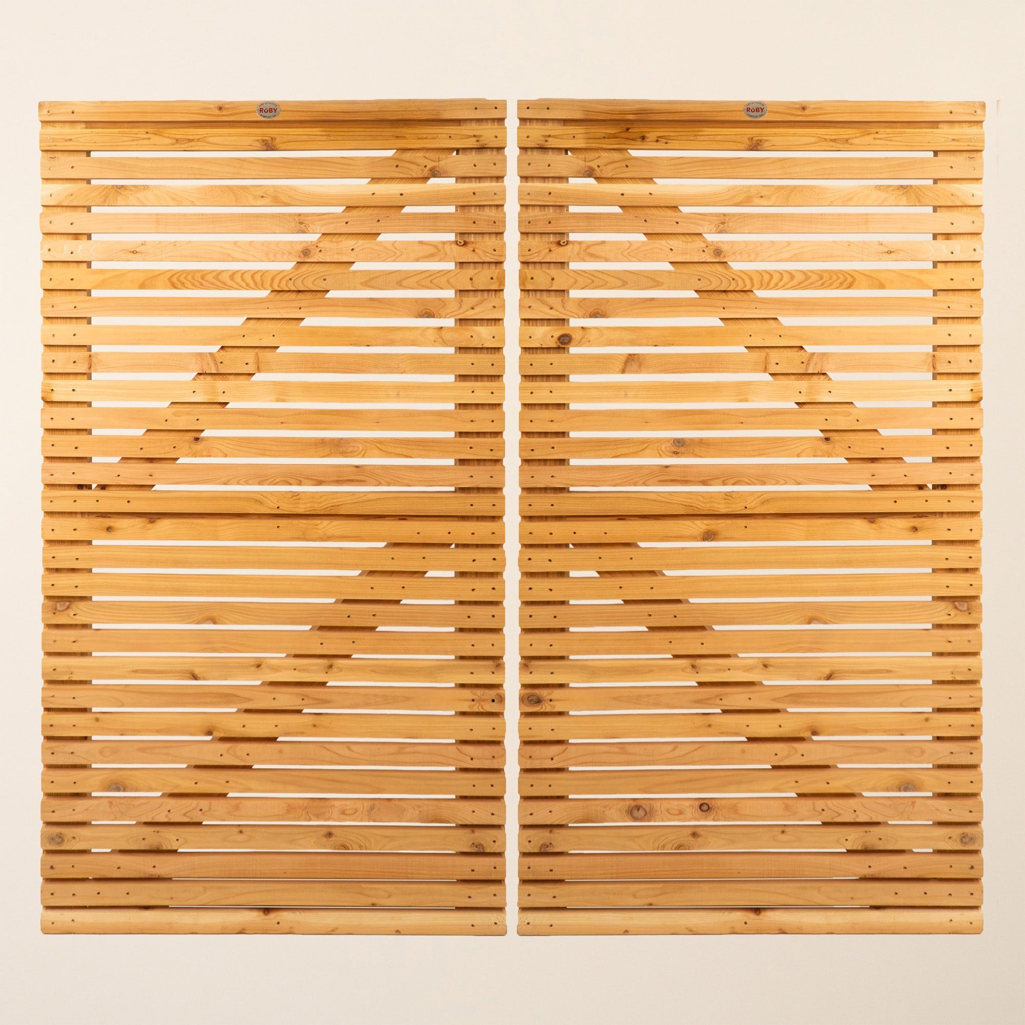 Cedar Slatted Gates Pair