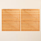 Larch Slatted Gates Pair