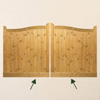 Redwood Thicker Bottom / Middle Rail for Gates (Allows for Automation - Pair)