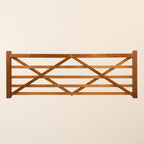 Iroko 5-Bar Entrance Gate