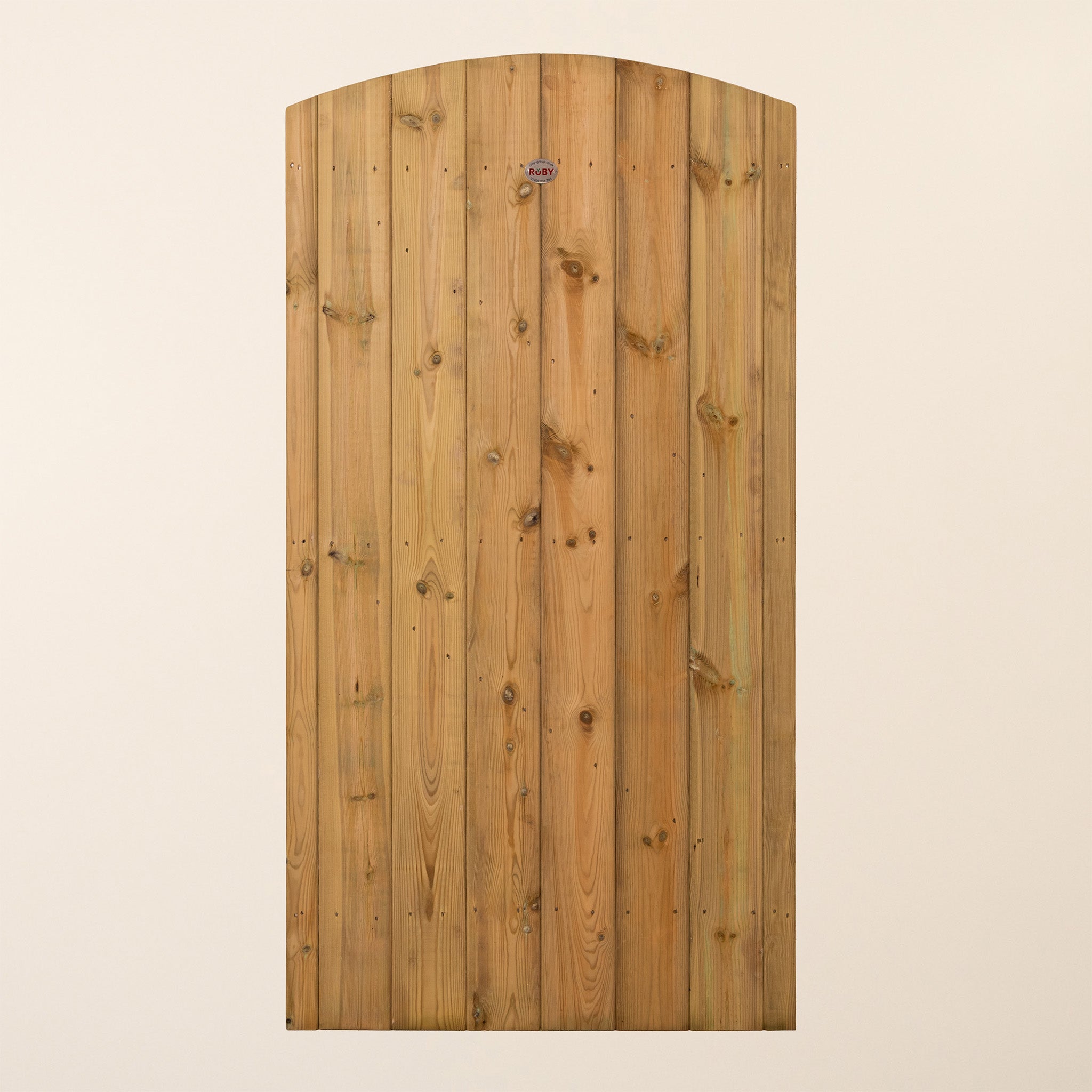 Instow Scandinavian Redwood Curved Top Tongue & Groove Side gate (1.5m High)
