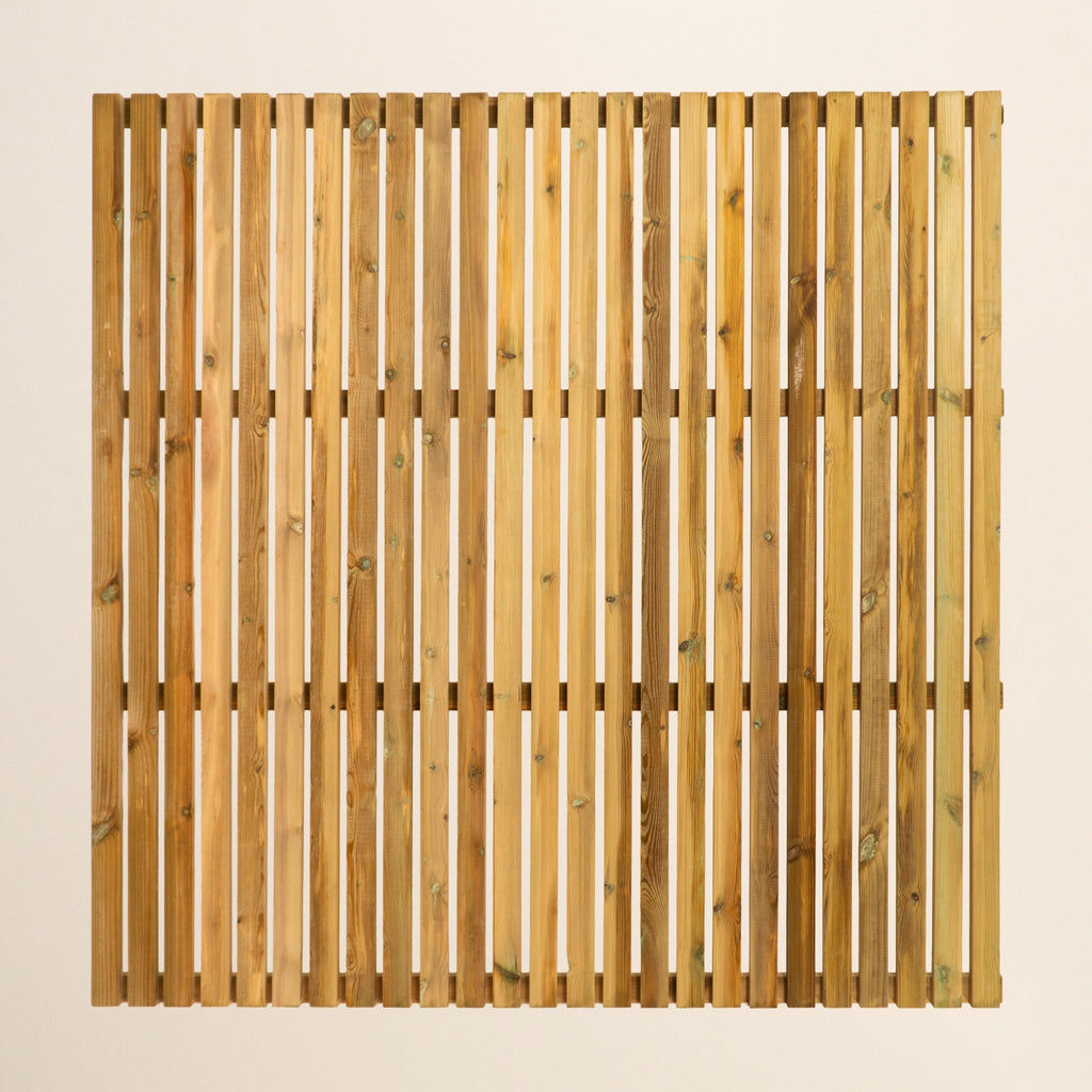 Treated Scandinavian Redwood PSE Slatted Panel (Vertical)