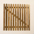Picket Side Gate Round Top 0.6m Height