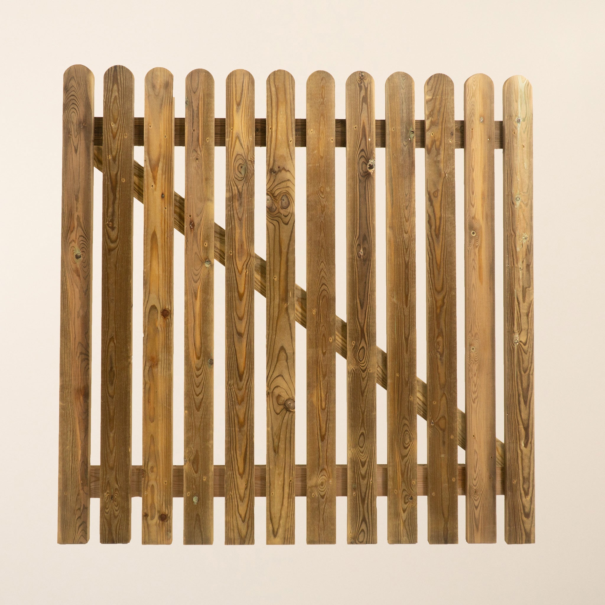 Picket Side Gate Round Top 0.6m Height