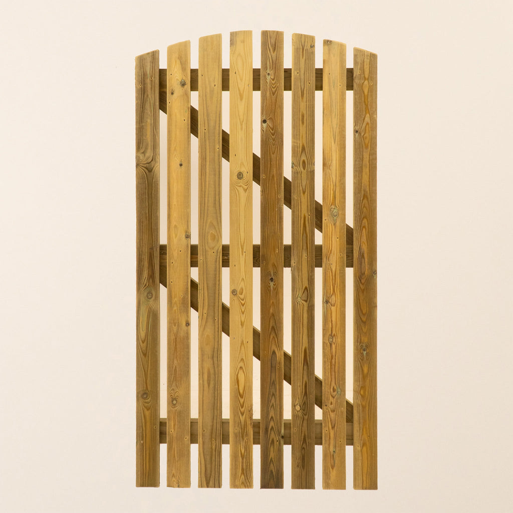 Premium Curved Top Picket Gate (1.5m High)