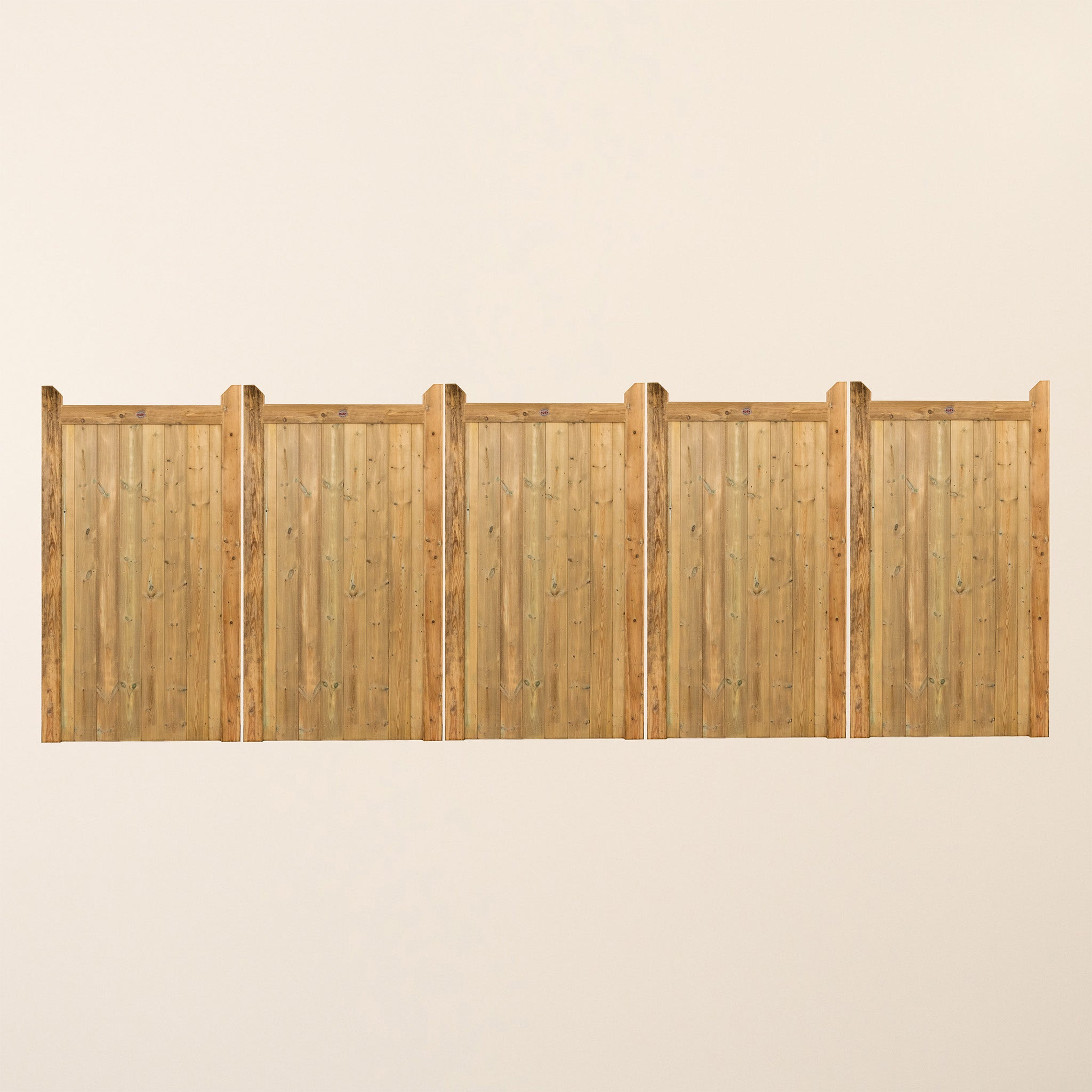 Highampton Scandinavian Redwood Bifold 5-Leaf Driveway Gate