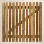 Pressure Treated Picket Side Gate Round Top 1.5m