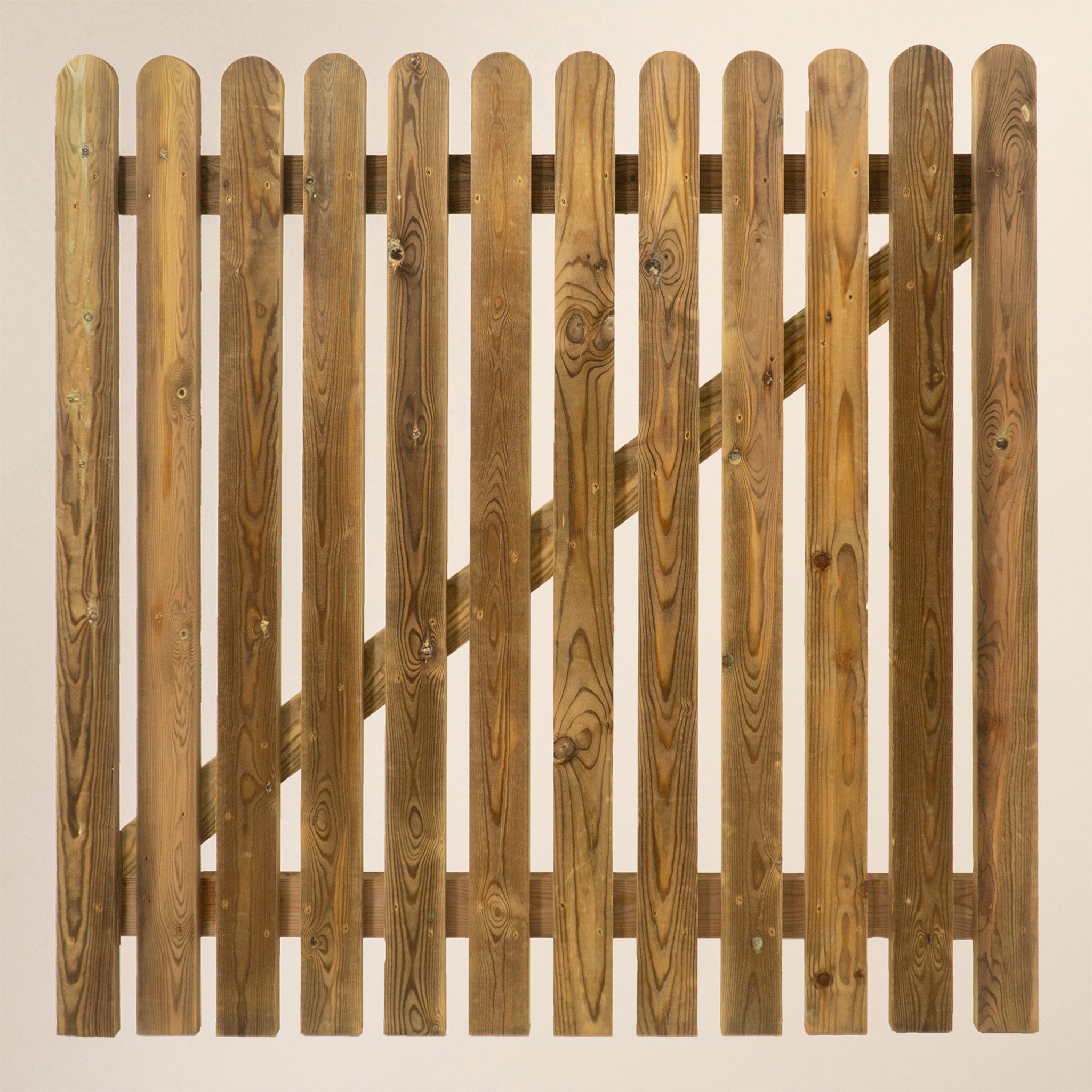 Pressure Treated Picket Side Gate Round Top 1.5m
